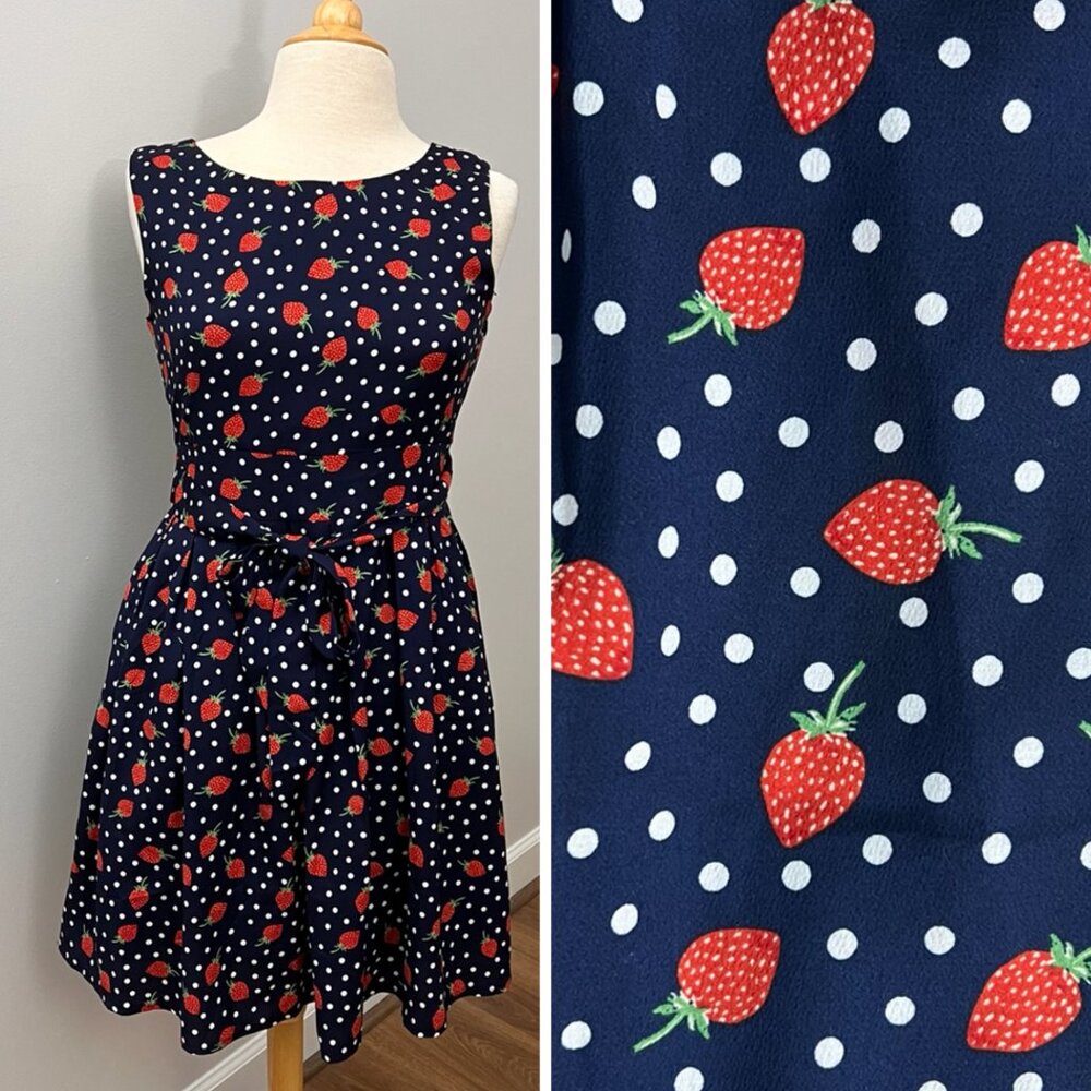 LA SOUL Strawberry Shortcake Dress Sz S